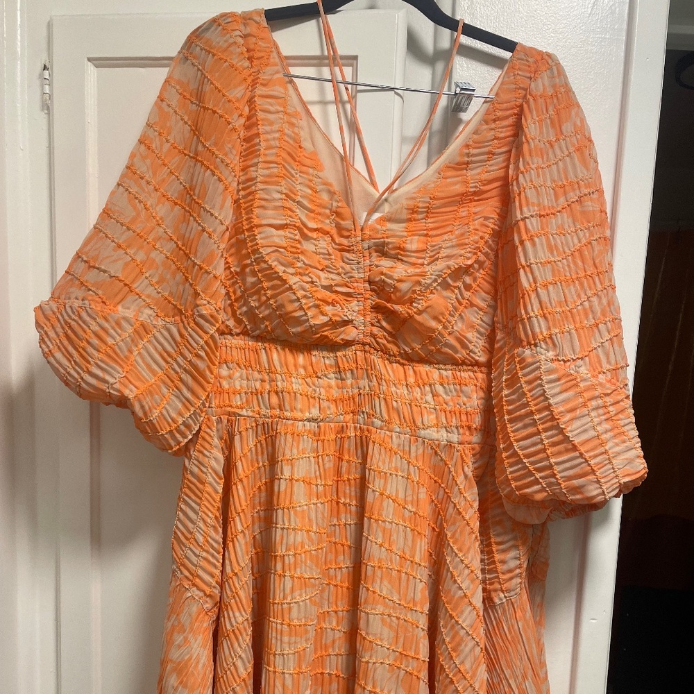 Jonathan Simkhai - Melon Leafy Floral Dress